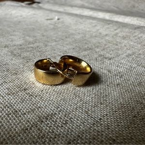 14k gold huggie hoops from Ross-Simons 5/8th inch